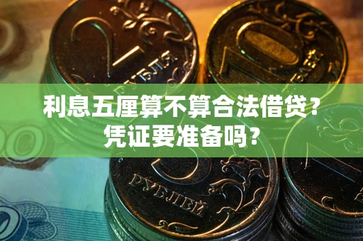 北京利息五厘算不算合法借贷？凭证要准备吗？