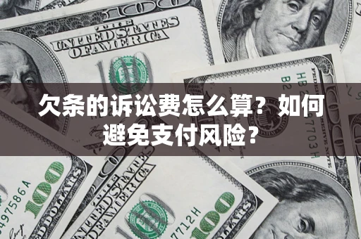 北京欠条的诉讼费怎么算？如何避免支付风险？