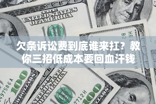 北京欠条诉讼费到底谁来扛？教你三招低成本要回血汗钱